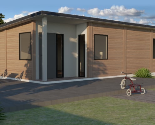 CASAS PREFABRICADAS DE MADERA - MODELO EUROPA