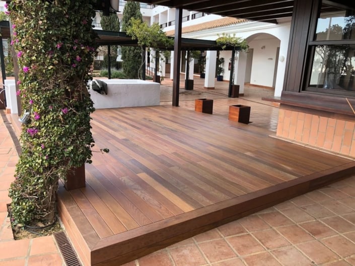 Tarimas de madera para exterior Maderas Menur