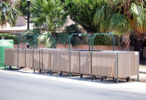 cubrecontenedor de madera Modelo Ronda